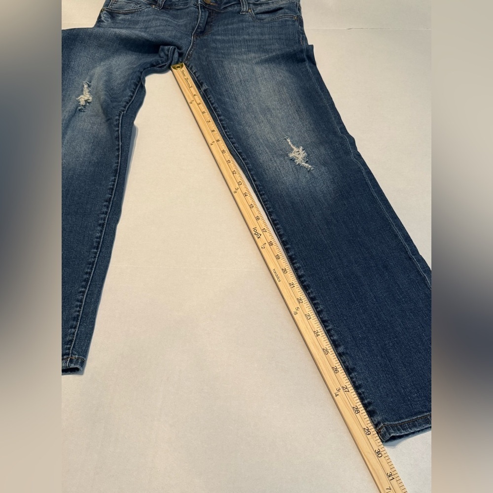 Kut From The Kloth Catherine Boyfriend Distressed Mid-rise Blue Jeans Size 8 - Picture 5 of 10